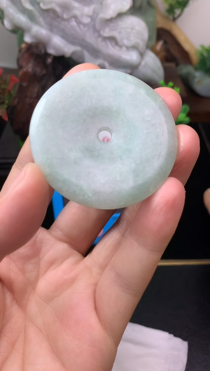 颈饰未镶嵌翡翠用**雅平安扣