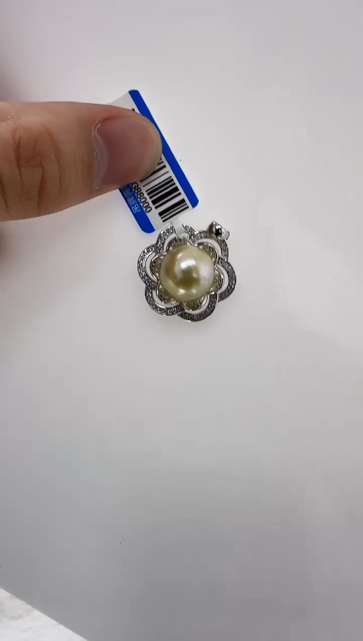 【闪购商品】海水珍珠DA银S925镶嵌v2841 吊坠12