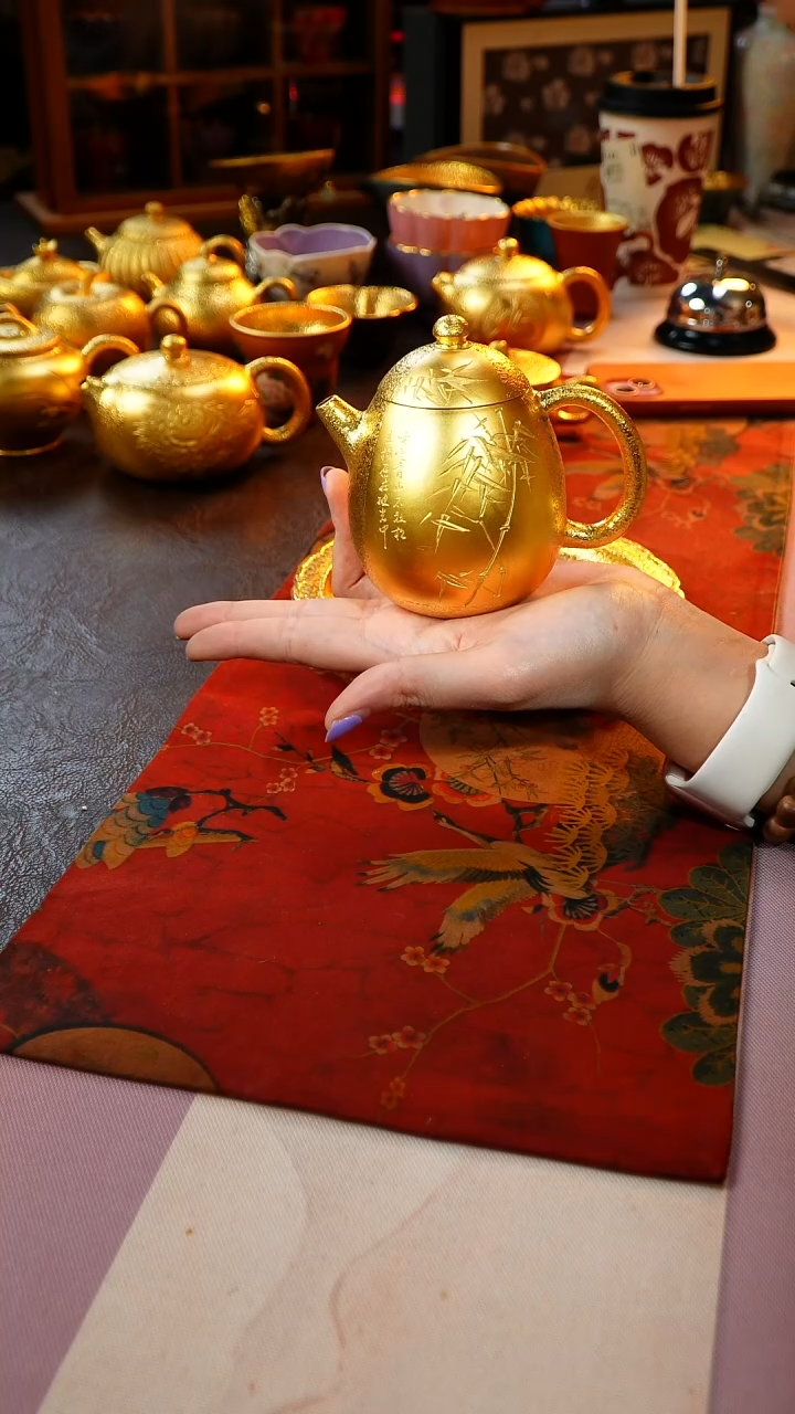 茶杯紫砂【宜景窑系列】金壶