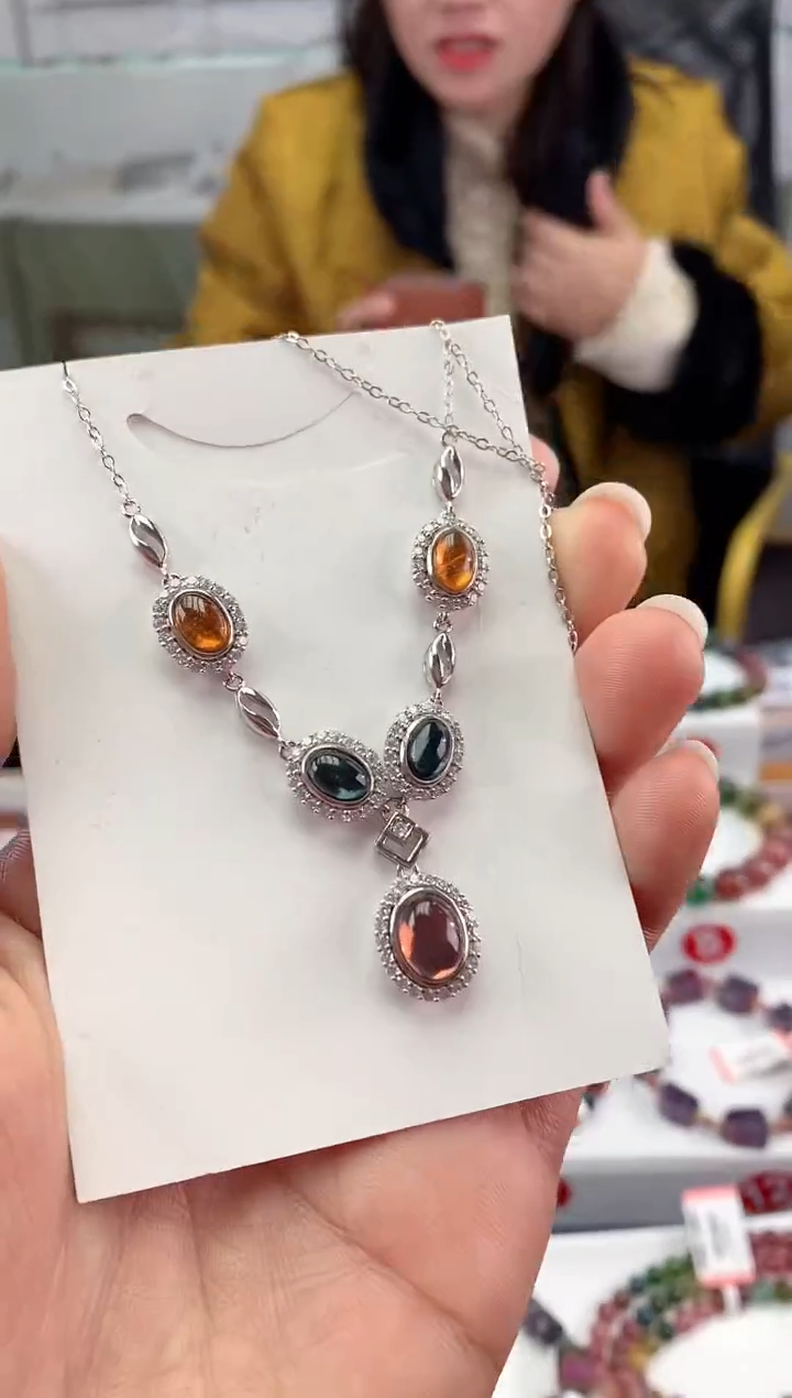 未镶嵌手串碧玺多样性发一条