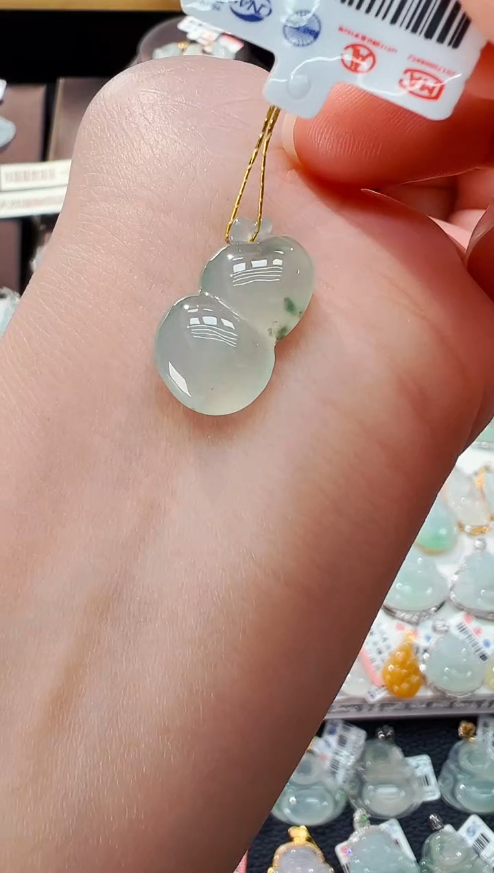 【闪购商品】翡翠吊坠(不含链)未镶嵌葫芦吊坠1165