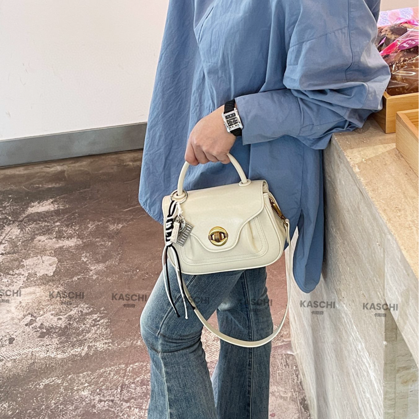 2025春夏新款潮流腋下百搭网红复古单肩斜挎包时尚女包 8829