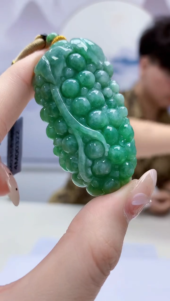 定制翡翠未镶嵌4688jw-毛货挂件43