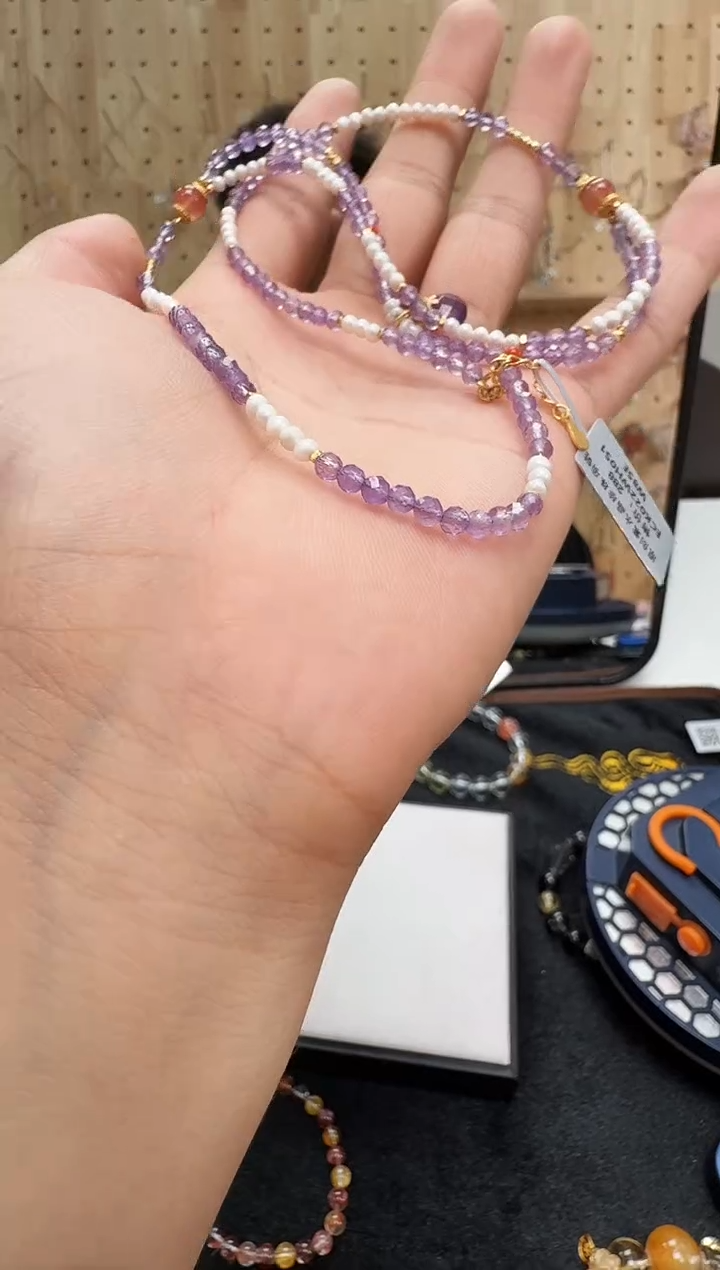 项链未镶嵌水晶村0407 约3mm 多样性发一件