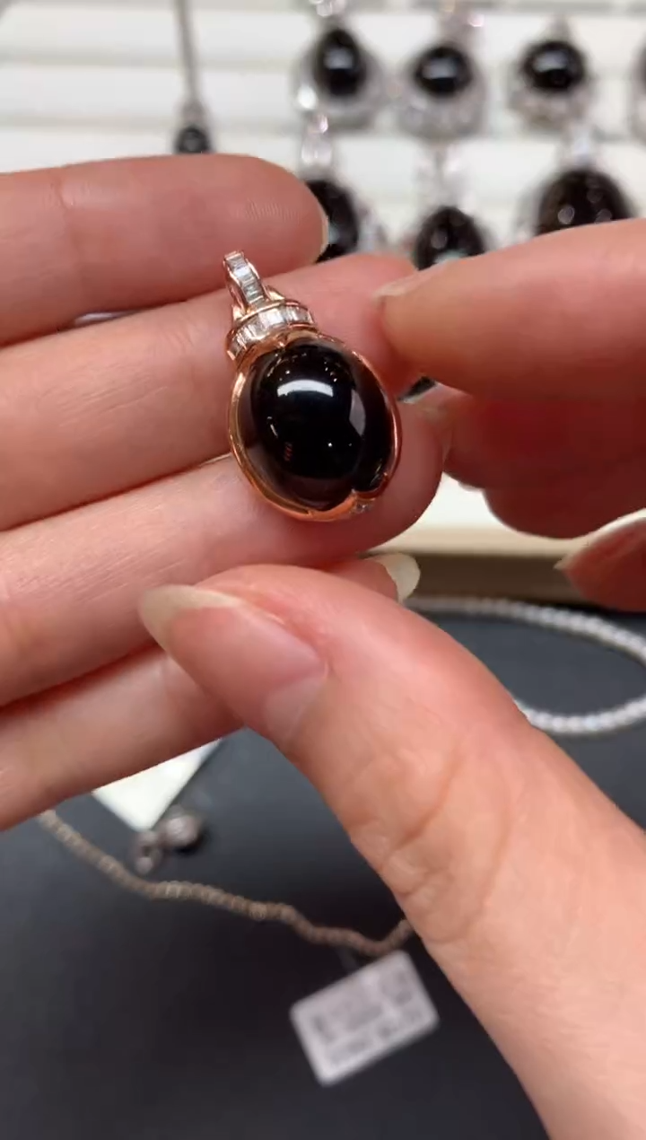 【闪购商品】翡翠吊坠(不含链)18K金镶嵌S112|5800