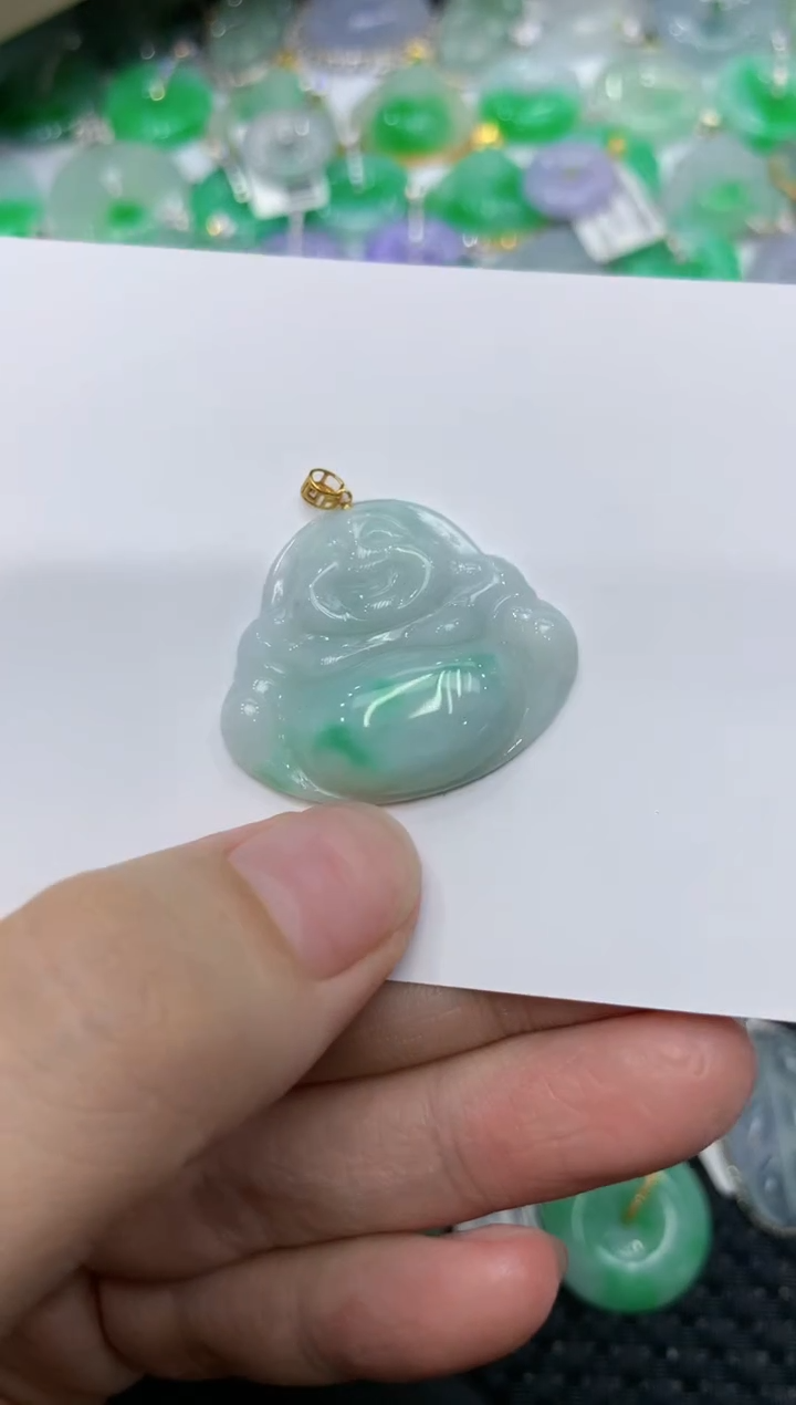 【闪购商品】翡翠颈饰18K金镶嵌11111111111