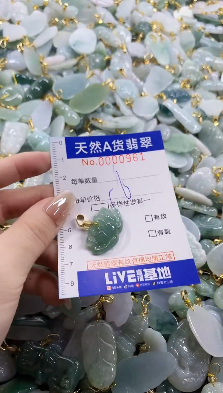 颈饰未镶嵌翡翠天然A货翡翠