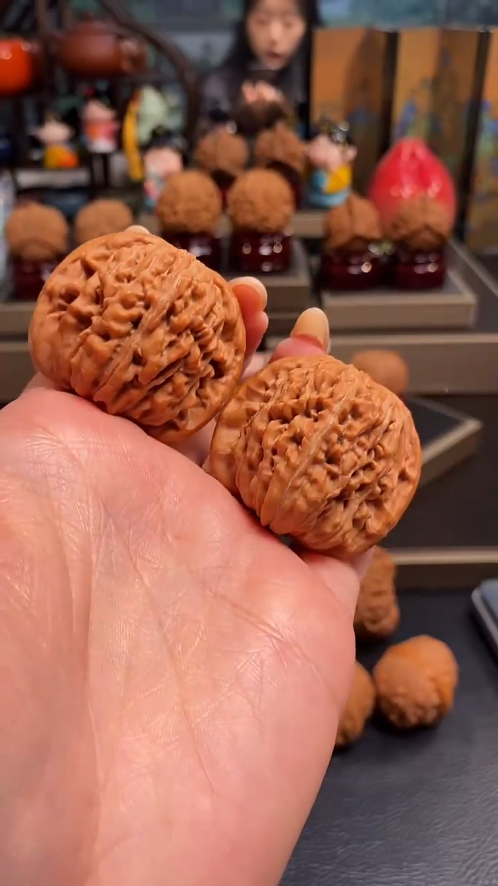 【闪购商品】文玩核桃把件A918四座楼41