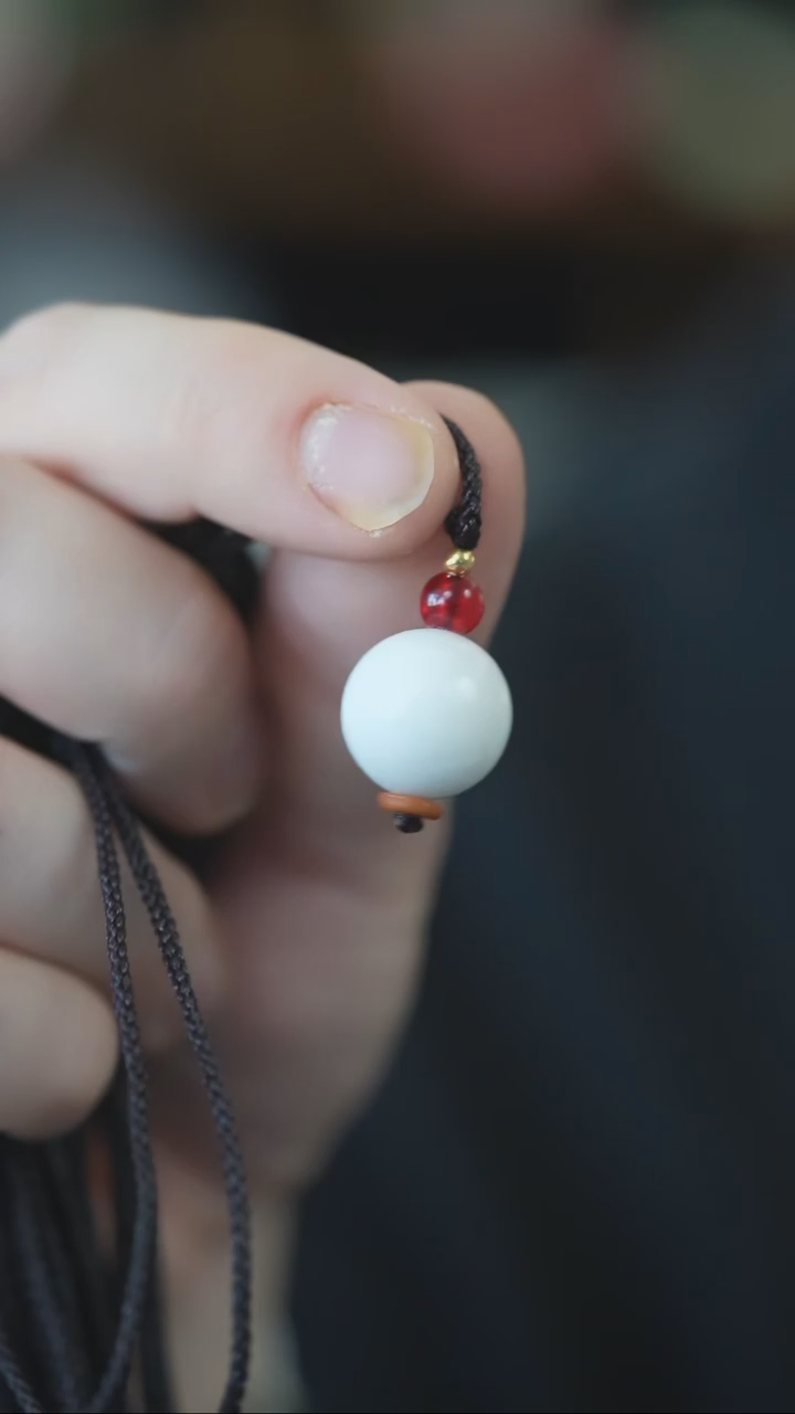 颈饰未镶嵌和田玉转转珠卡16