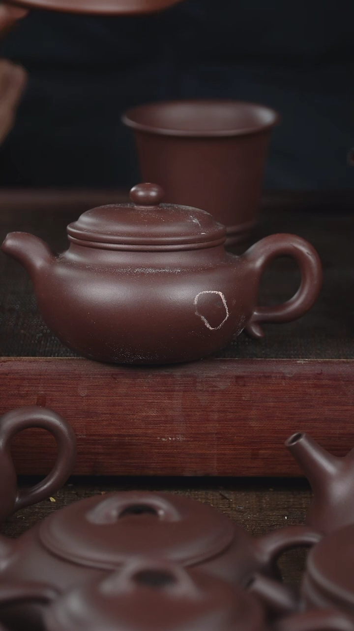 【闪购商品】紫砂茶壶微微瑕200cc老紫泥仿古