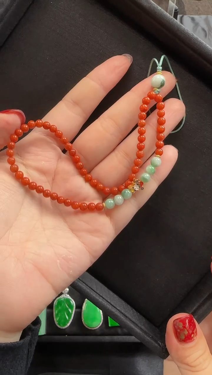 【闪购商品】南红玛瑙手串未镶嵌940南红一条