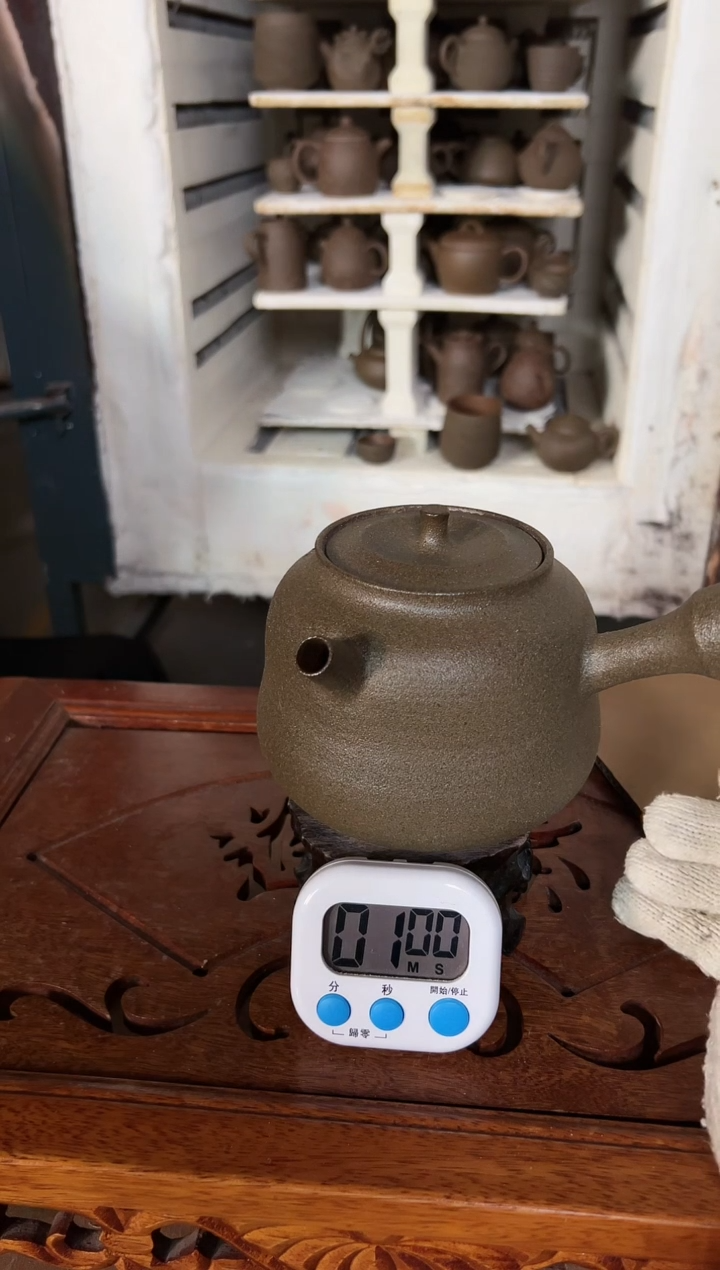 【闪购商品】冰碛岩陶制手工侧把烧水壶800CC