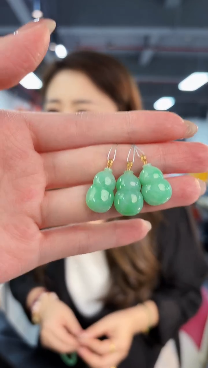 【闪购商品】翡翠颈饰18K金镶嵌缅料A货/多样性发货/一件