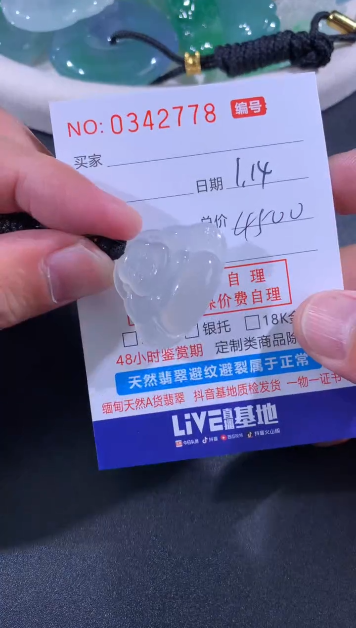 【闪购商品】翡翠颈饰未镶嵌天然A货翡翠