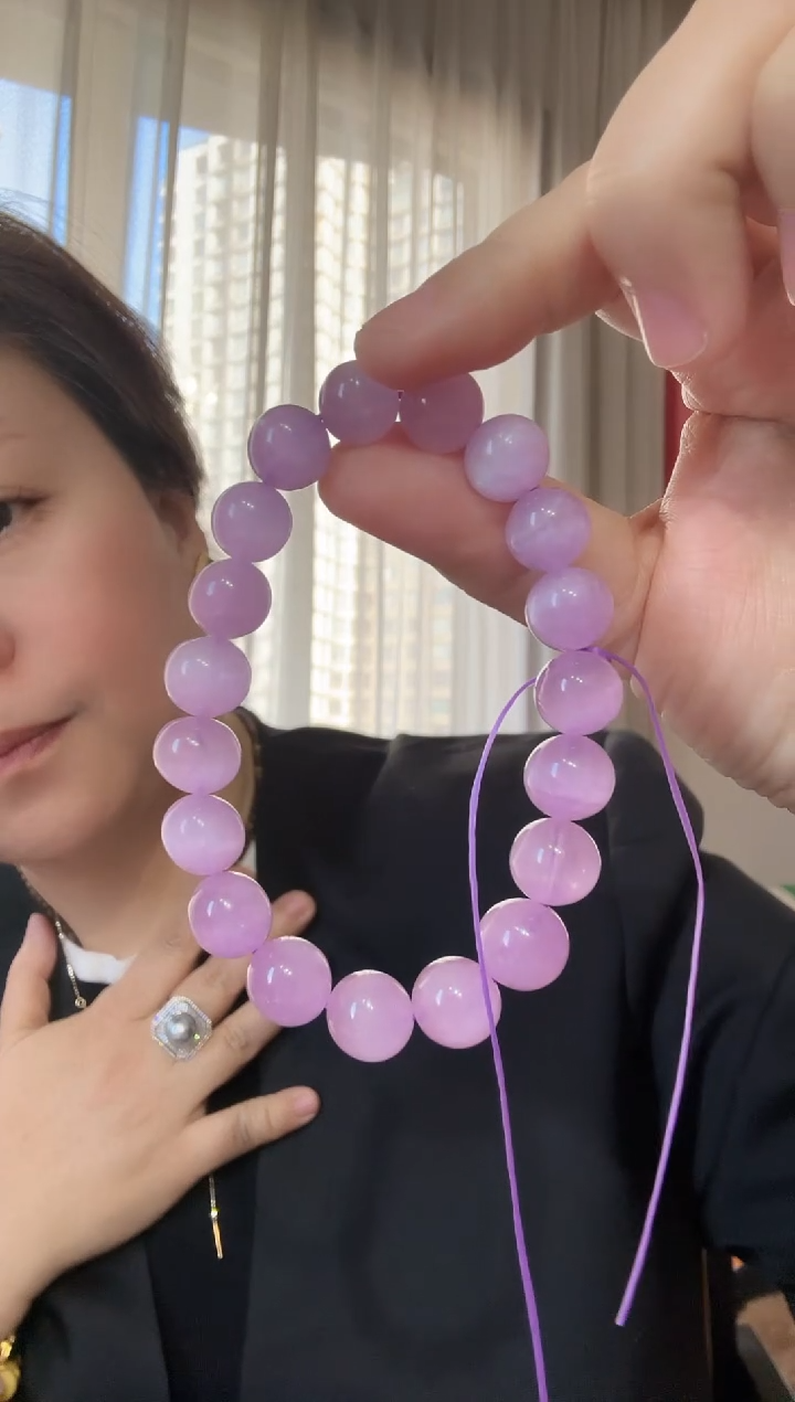 【闪购商品】锂辉石手串未镶嵌10-11mm珠子手串