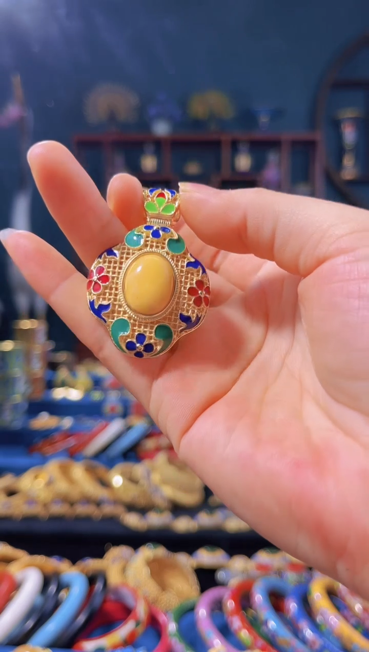 【闪购商品】非遗首饰 花丝吊坠