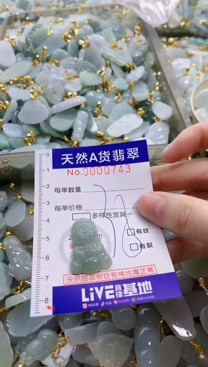 颈饰未镶嵌翡翠天然A货翡翠