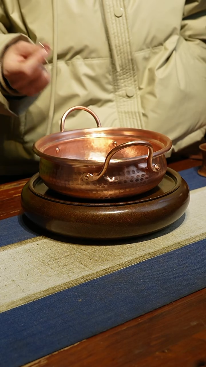 【闪购商品】纯紫铜18厘米米线锅