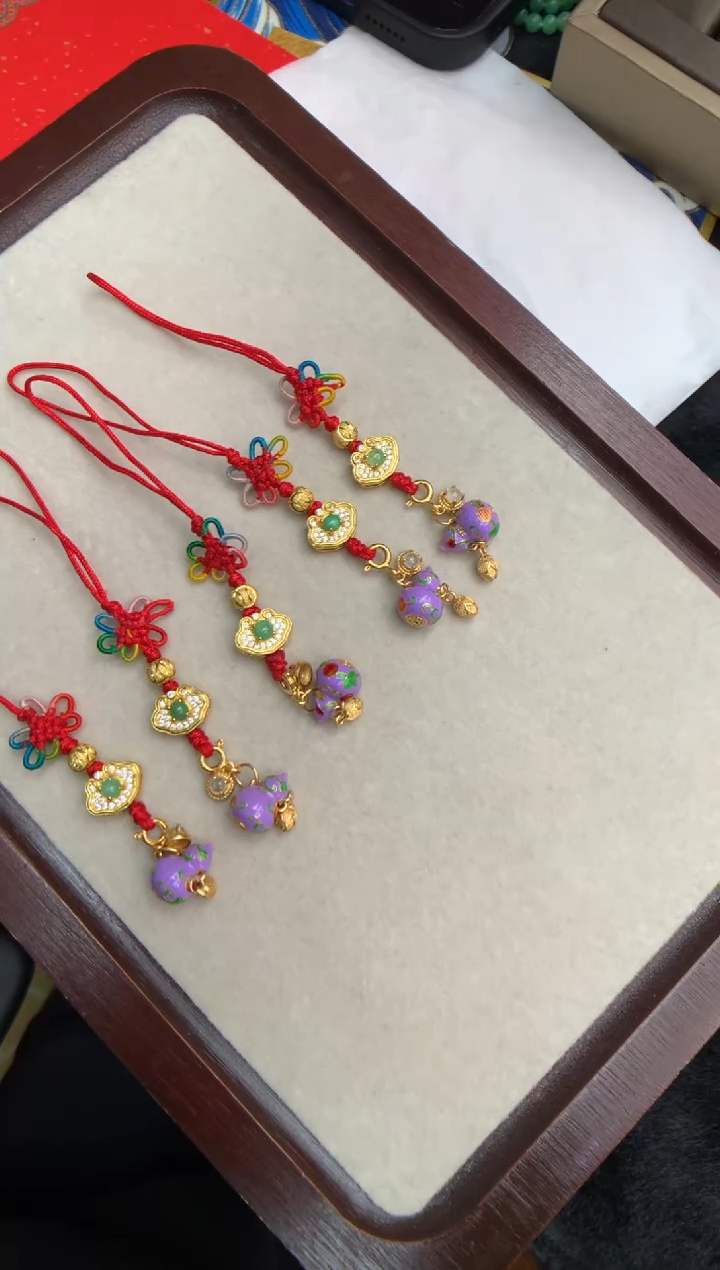 【闪购商品】翡翠颈饰银S925镶嵌葫芦 多样性发其一