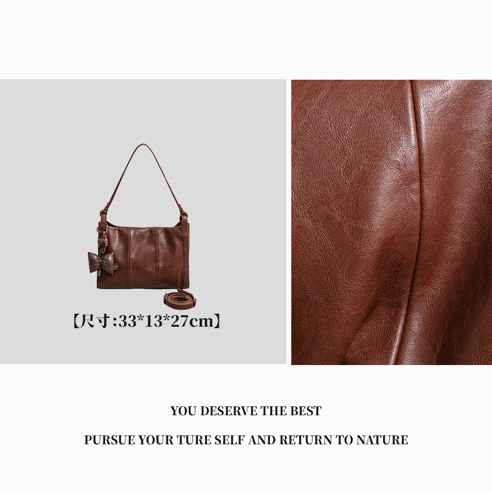 【广州特特】SK-93107-焦棕时尚腋下女士百搭斜跨肩包