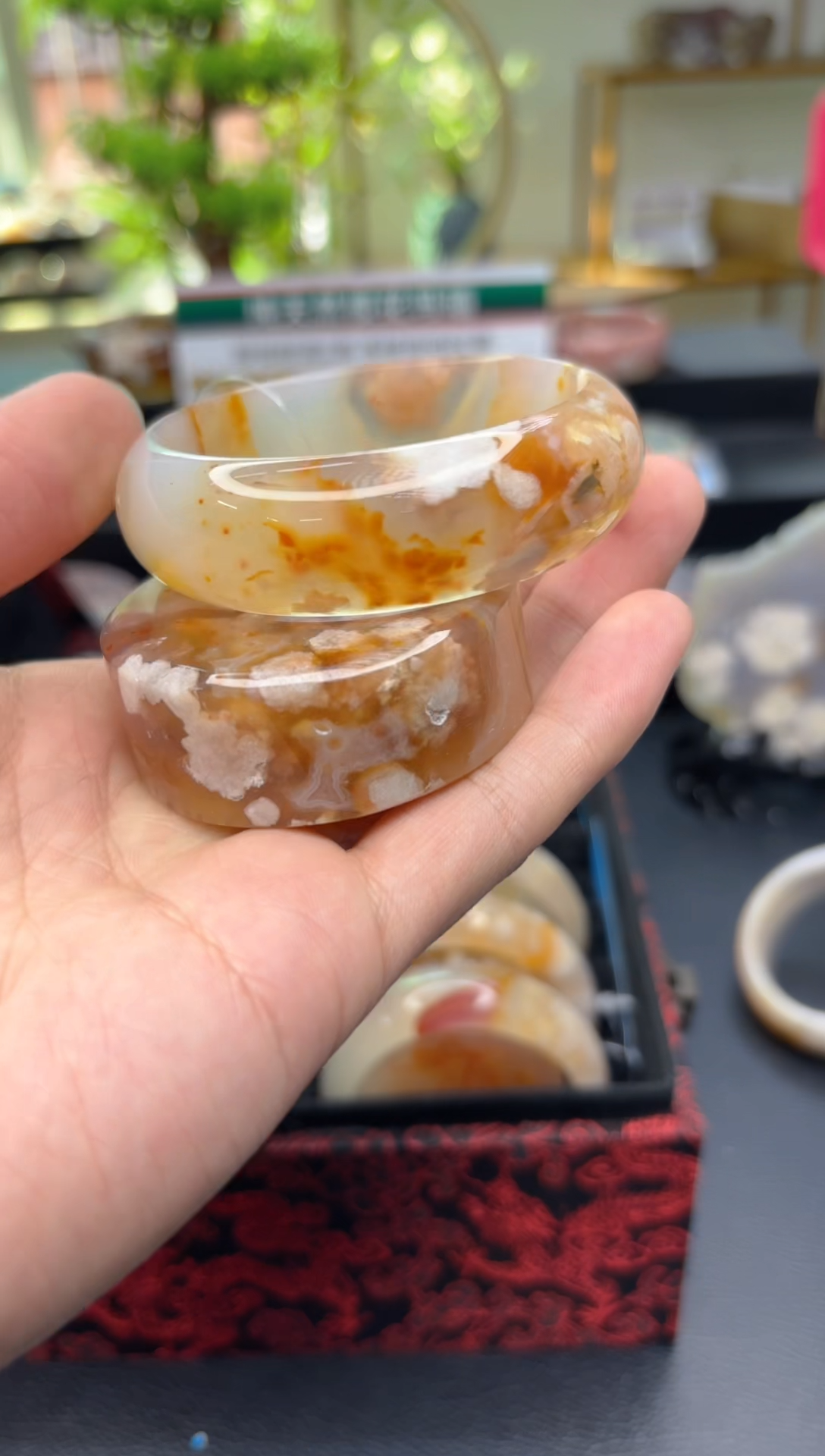 【闪购商品】石英质玉手镯未镶嵌C595(56圈赠送镯心)