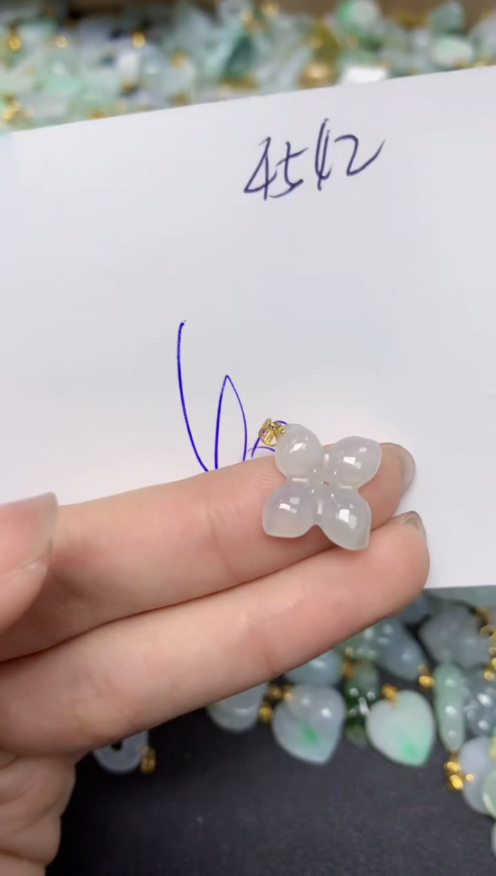 【闪购商品】翡翠颈饰18K金镶嵌 天然翡翠A货