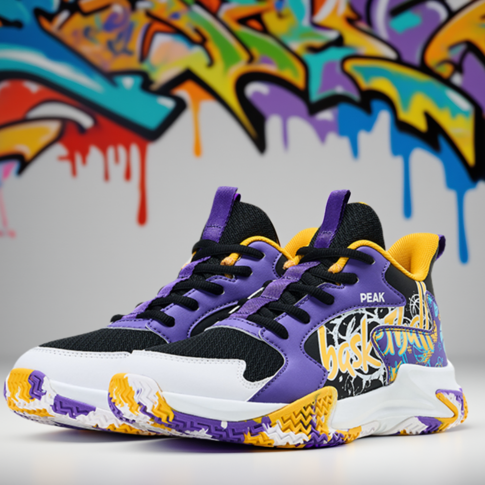 Peak/匹克儿童秋季新款实战舒适透气缓震耐磨篮球运动鞋DEK53091A