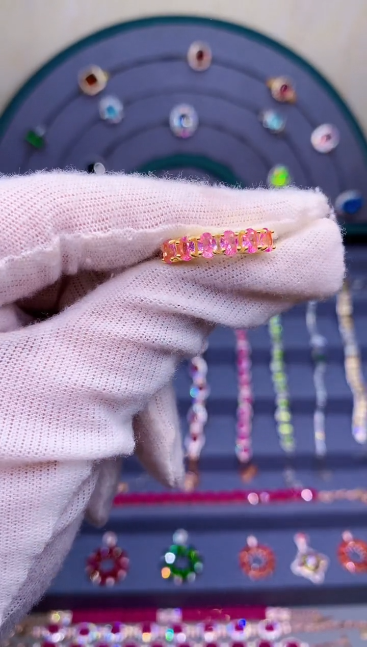 【闪购商品】蓝宝石戒指银S925镶嵌52