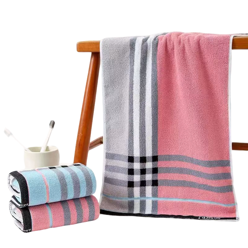 5条全棉洗脸成人加厚毛巾34*74cm柔软吸水不掉毛不掉色