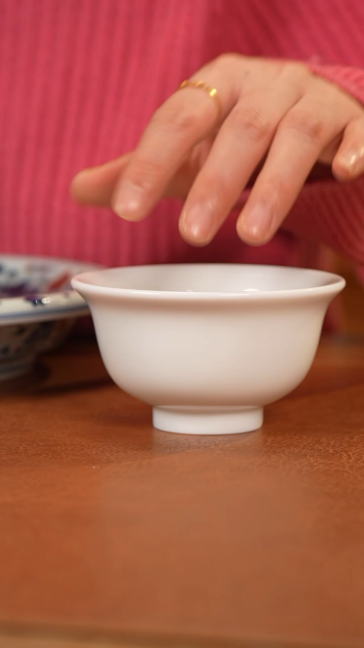 【闪购商品】杯景德镇白胎压手杯