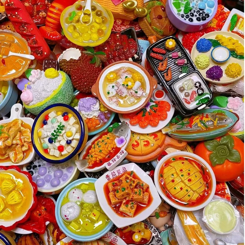 高货树脂创意立体产品手绘食玩冰箱贴摆件居家好物