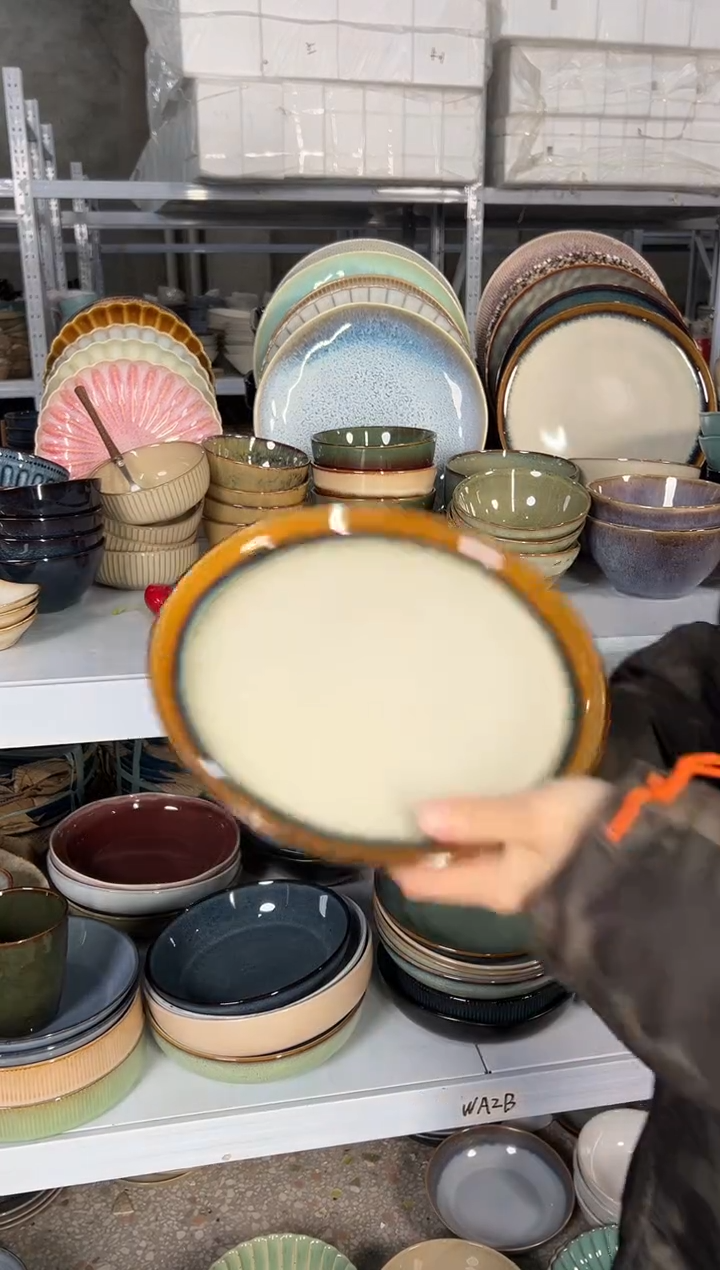 陶瓷外贸尾货瑕疵满20包邮X小盘