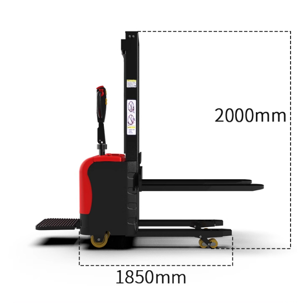 全电动防侧翻堆高车2吨升高4.5米托盘堆垛车高位堆高叉车5米升高