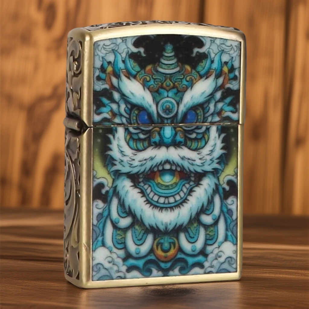 吉祥如意夜光醒狮煤.油机 L（配官方礼盒保卡）