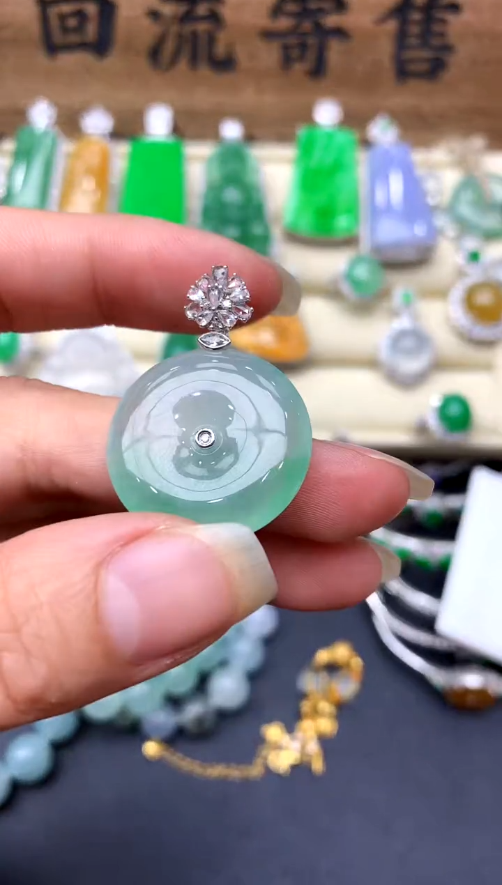 【闪购商品】翡翠颈饰18K金镶嵌328-中国好珍宝