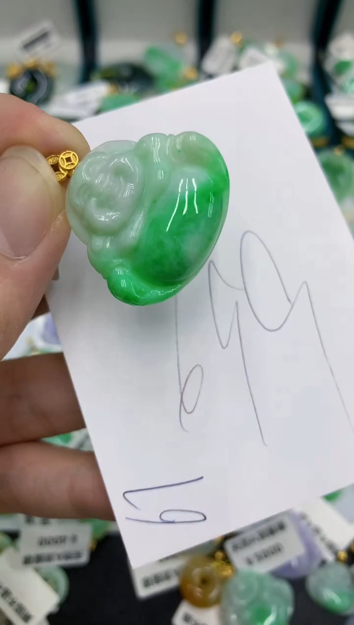 【闪购商品】翡翠颈饰18K金镶嵌号链接111111