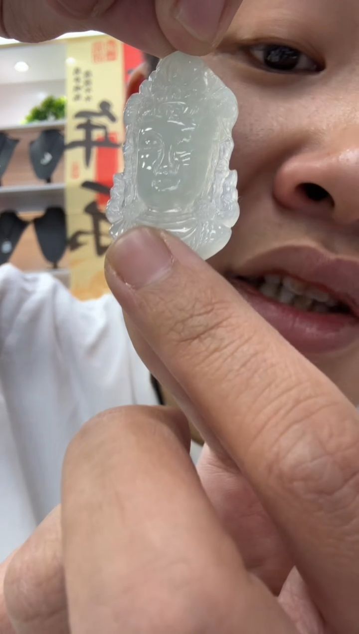 【闪购商品】翡翠颈饰未镶嵌天然翡翠A货孤品一件
