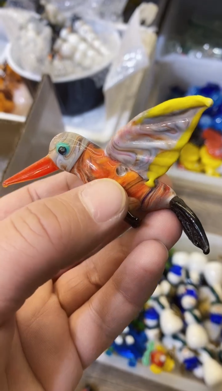 【闪购商品】琉璃手工艺品小鸟