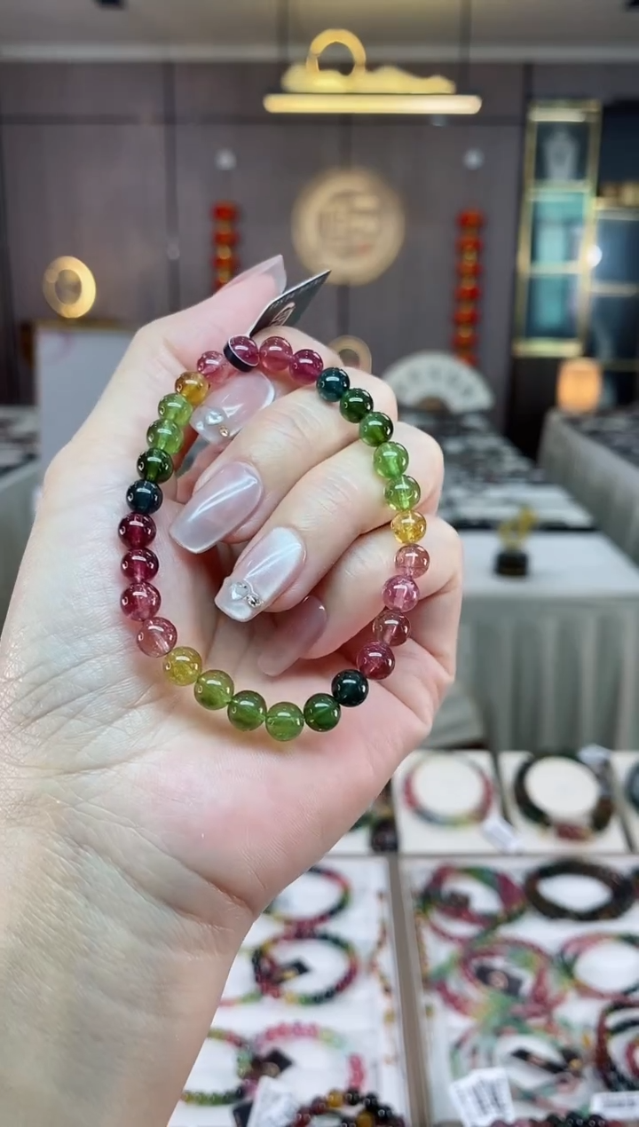 【闪购商品】碧玺单圈手串6mm+未镶嵌（多样性发一条）hon