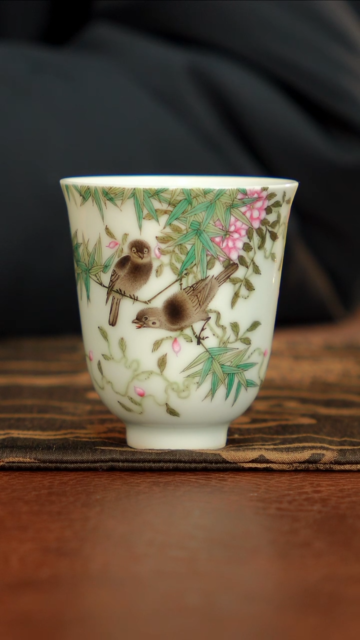 【闪购商品】瓷片钰之堂 珐琅彩 花鸟111111