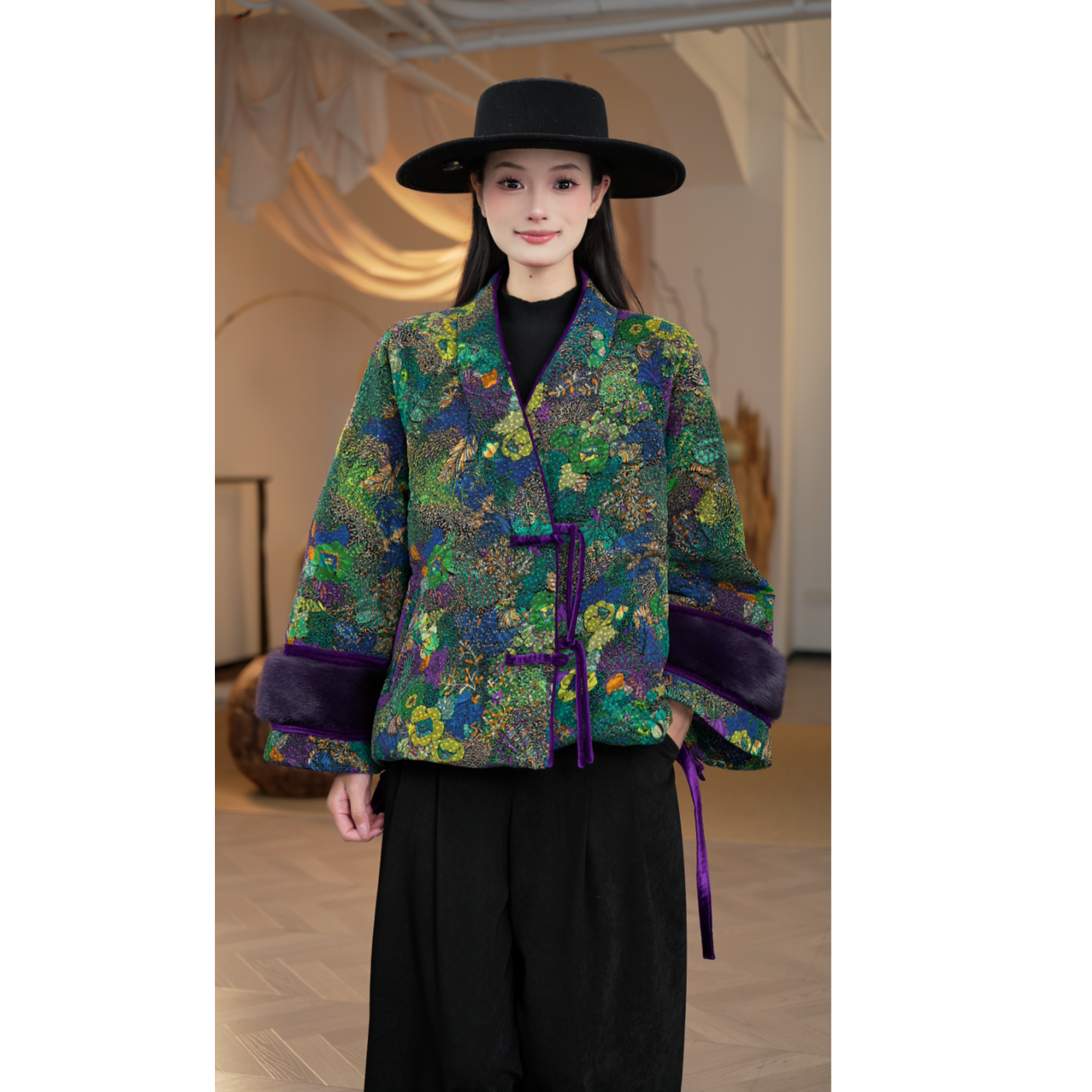 【镶守·洛寒】冬季时尚轻奢百搭保暖短款鹅绒服外套SDR55400-3-62