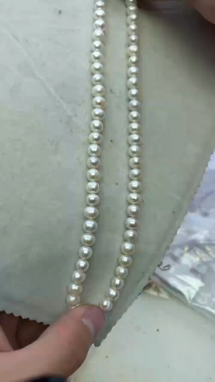 未镶嵌项链淡水珍珠白色系项链