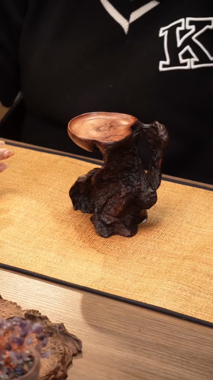 3号云小屋紫柚木烛台