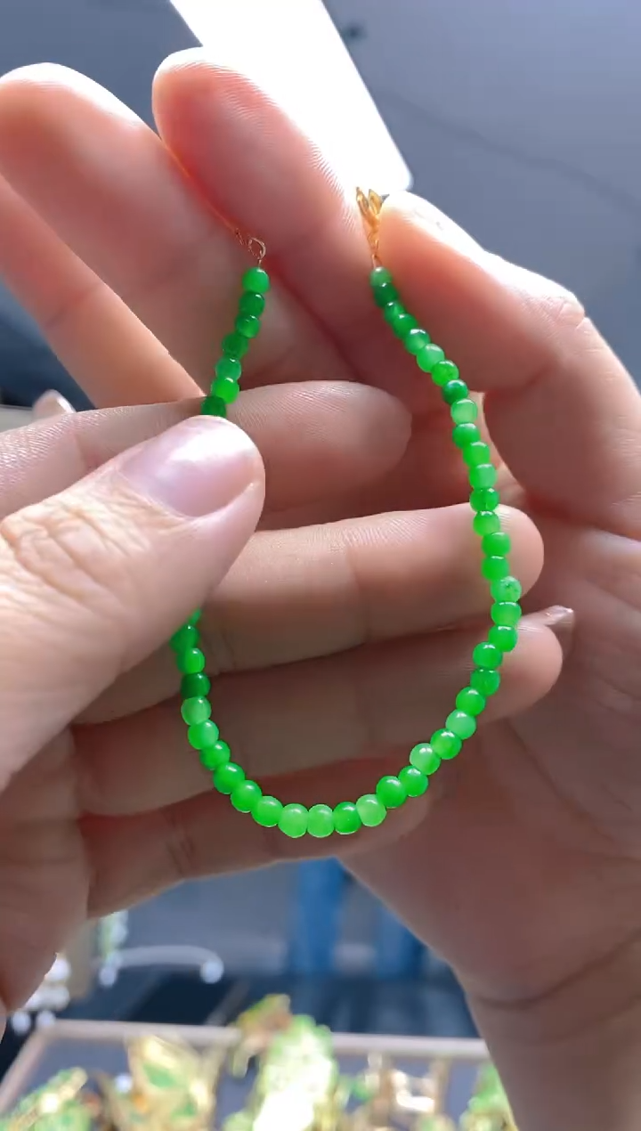 【闪购商品】翡翠耳饰合金0259翡翠手链