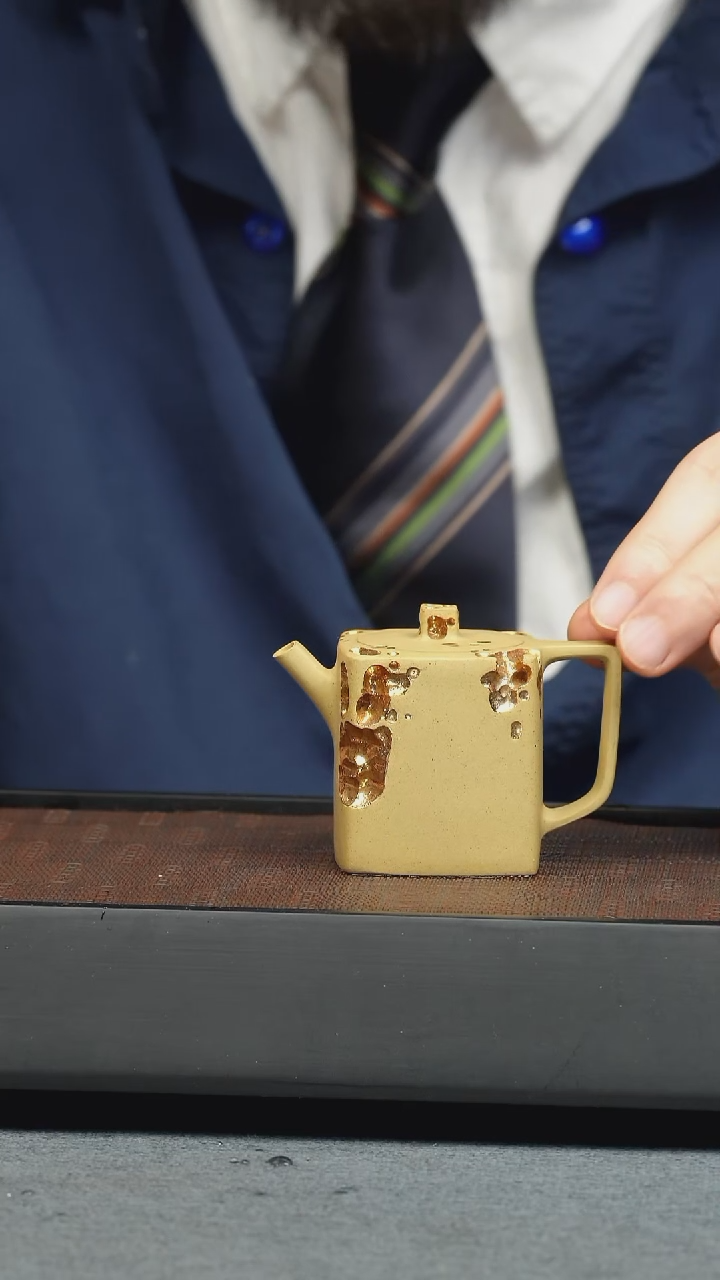 【闪购商品】紫砂茶壶五堂 一方凝时-高金80CC