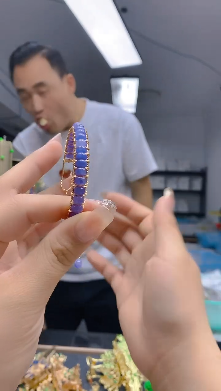 【闪购商品】翡翠耳饰合金248翡翠手镯