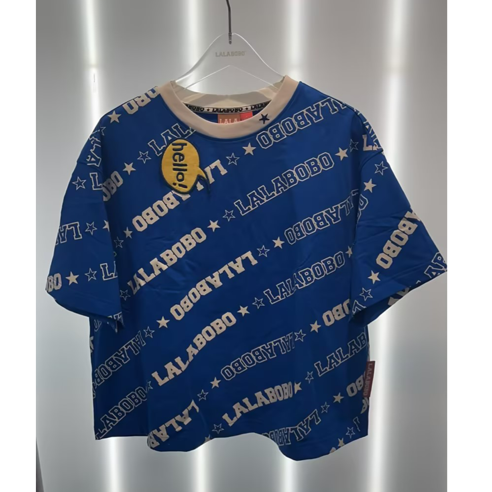 武汉【微瑕不退不换】LALABOBO字母成人女款圆领短袖T恤L20A-WSDT16