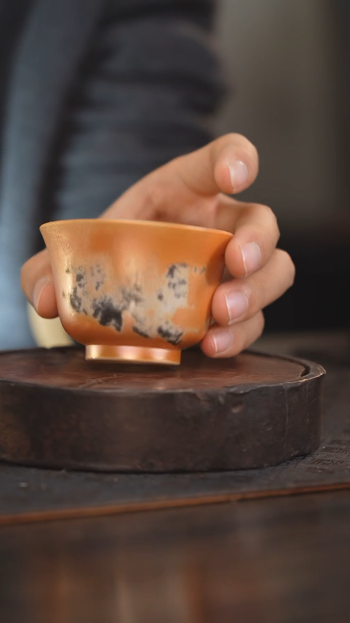 【闪购商品】杯29柴房陶瓷丨金红落灰单杯