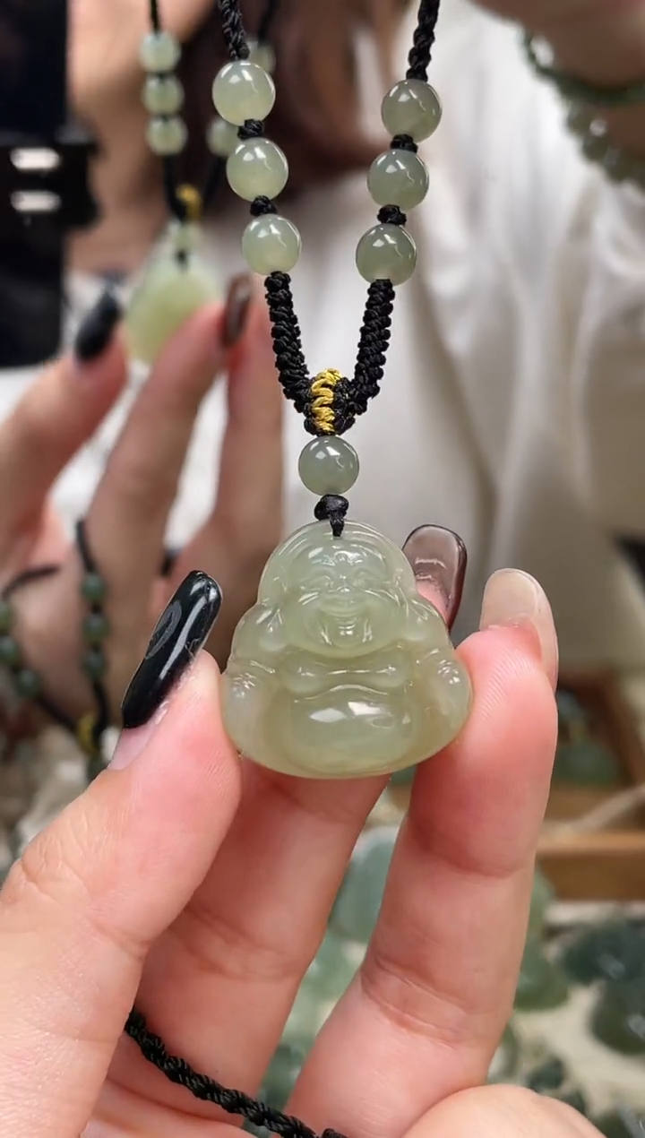 颈饰未镶嵌和田玉25中间色