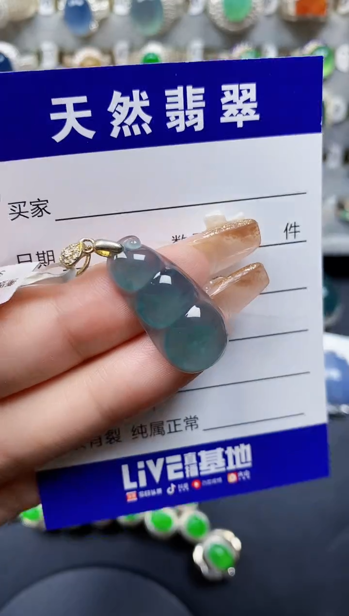 翡翠银S925镶嵌颈饰229